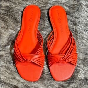 NEW Katy PerryThe Haylie intertwined Slide Sandal Slip On Flame Size 12